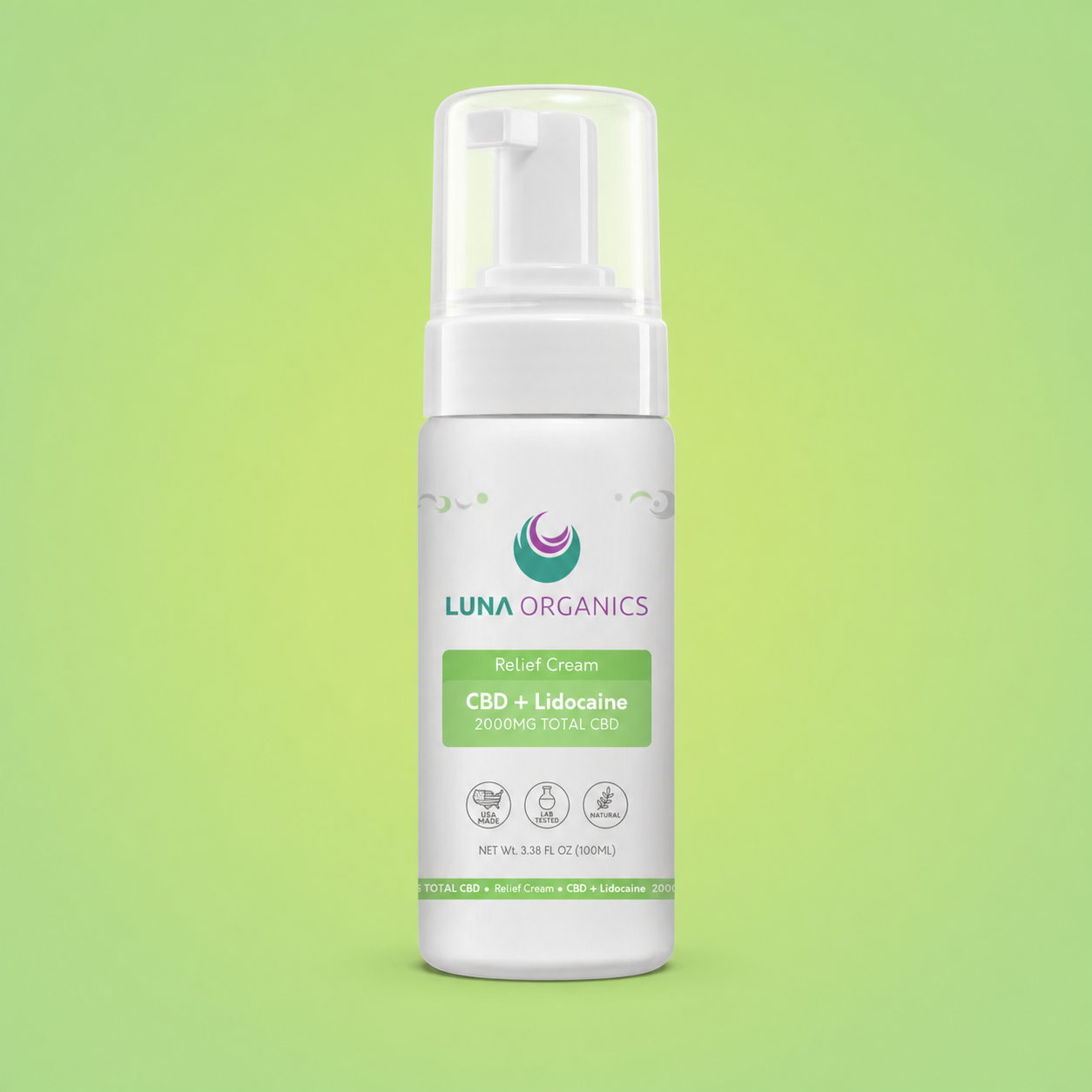 Relief Cream - CBD 2000mg & Lidocaine