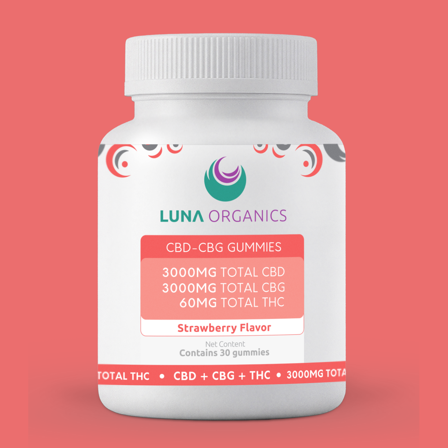 Restore Gummies - CBD 3000mg, CBG 3000mg & THC 60mg