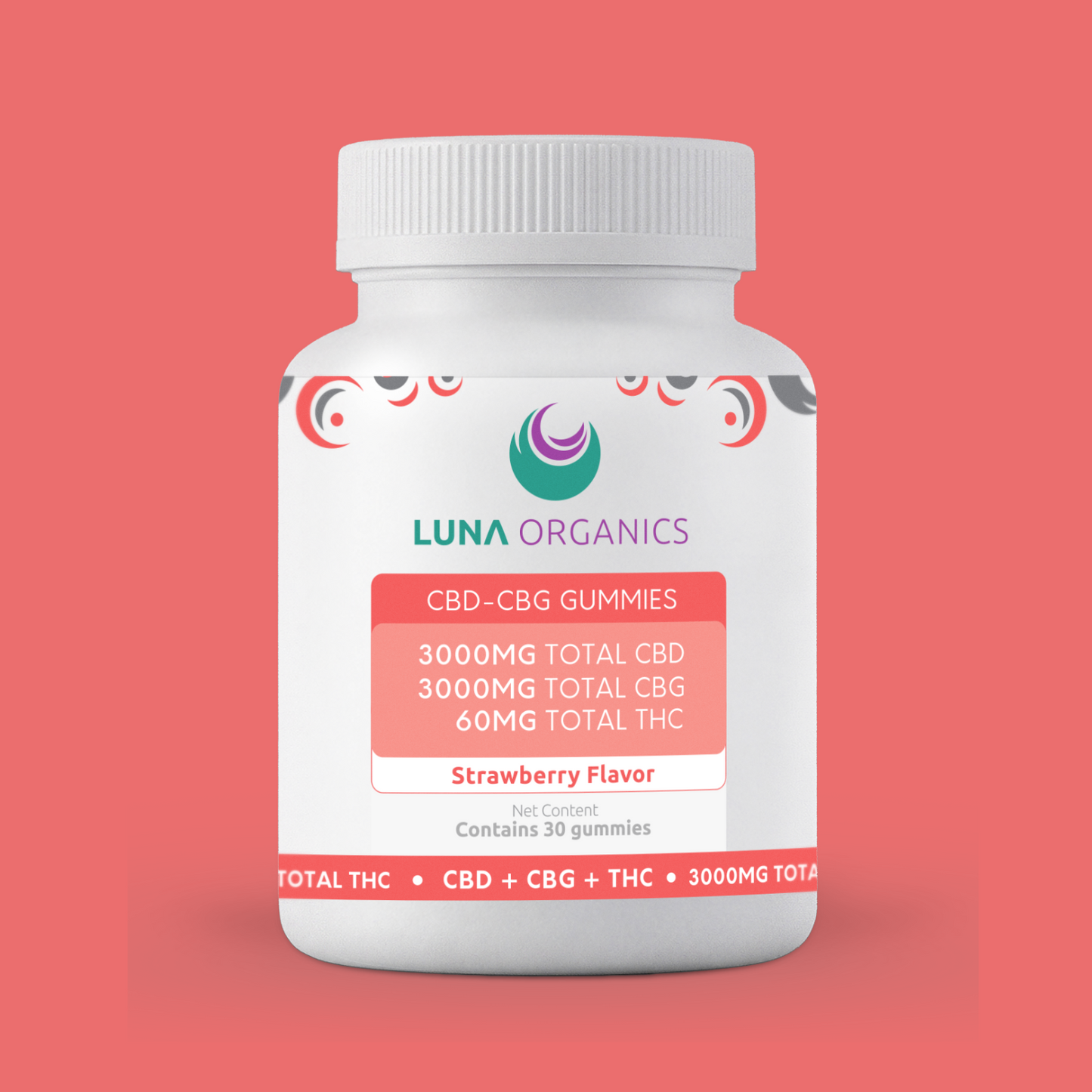 Restore Gummies - CBD 3000mg, CBG 3000mg & THC 60mg